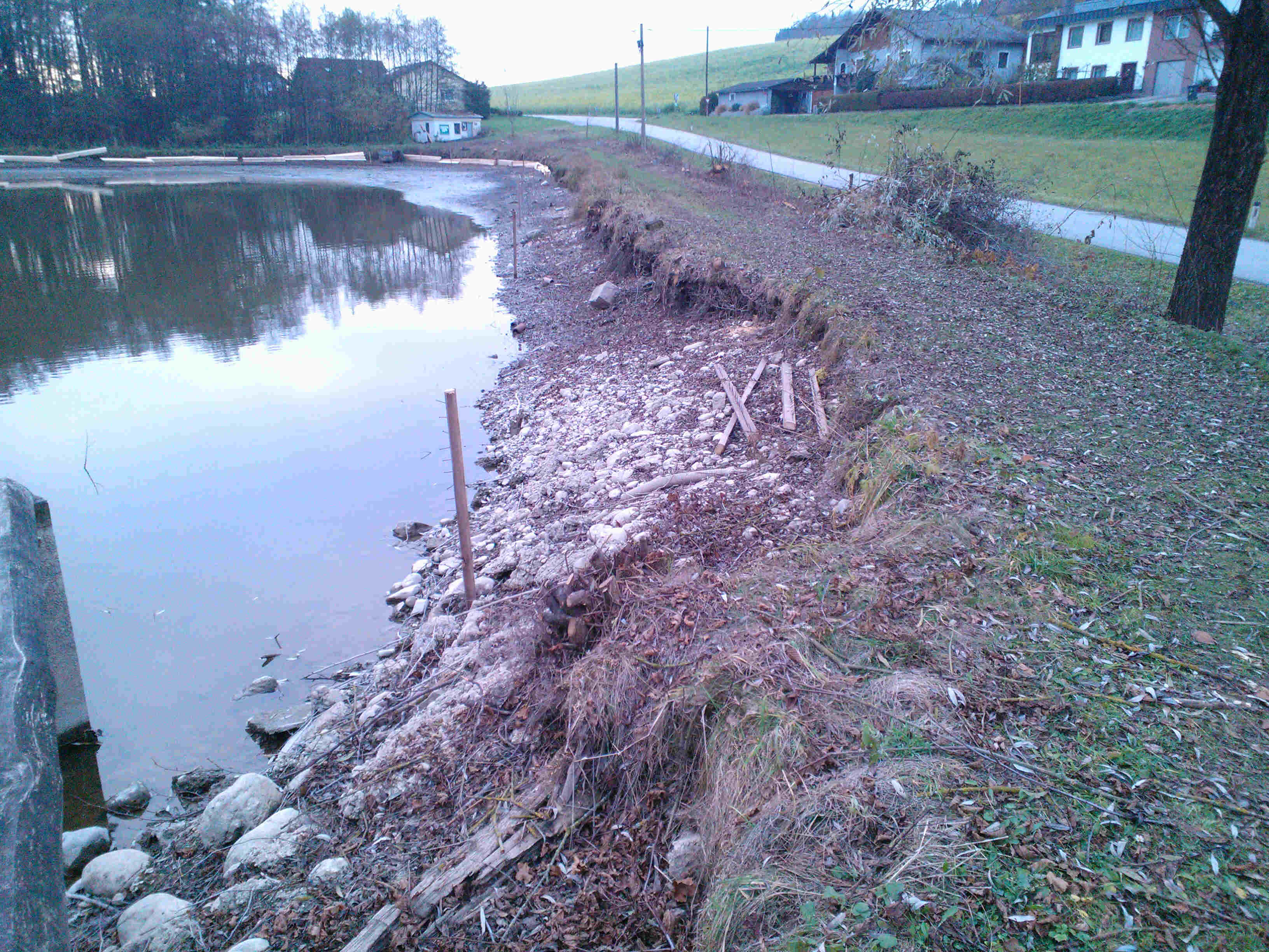Reperatur Teich 1 - November 2015